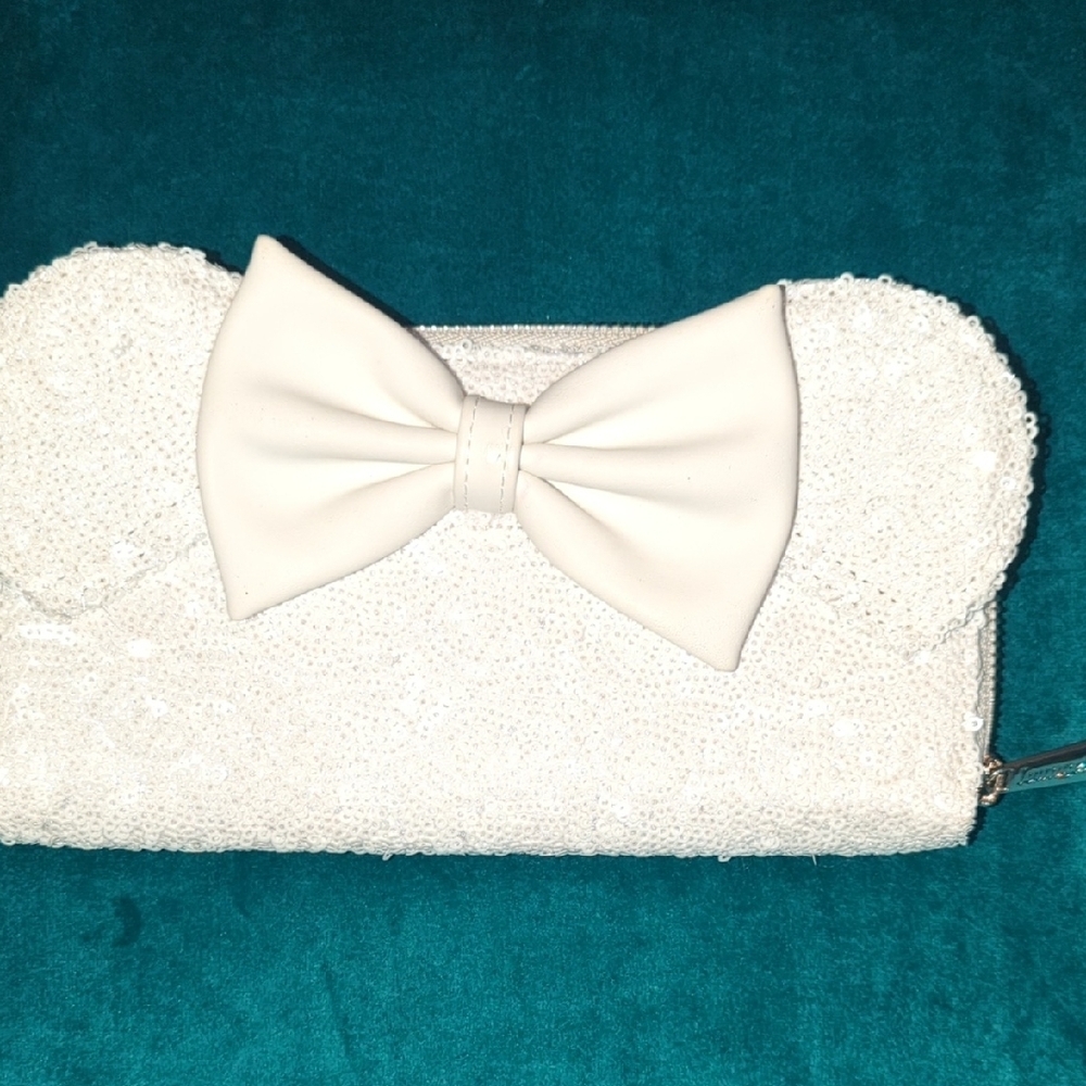 Loungefly Elegant Cream Bow wallet or clutch  " the wedding wallet"